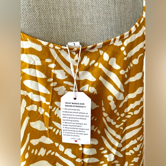 MADE WITH ❤️ SPAGHETTI STRAP LIGHTWEIGHT FLOWY MAXI DRESS SIZE LARGE 🌟NWT🌟 - Picture 8 of 12